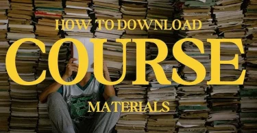 download course materials