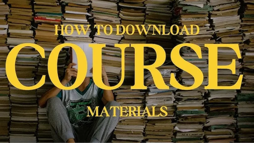 download course materials